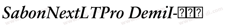 SabonNextLTPro DemiI字体转换 SabonNextLTPro DemiI字体转换